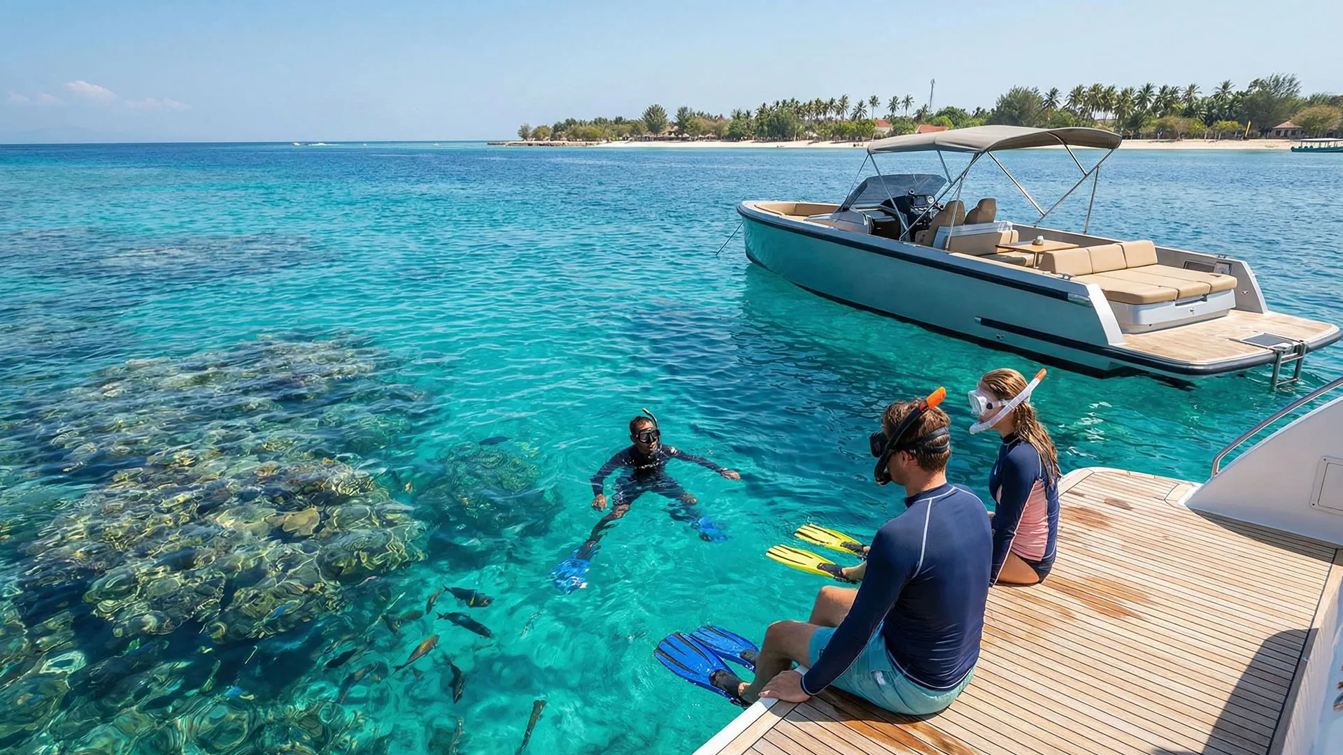 Swimming with Turtles Gili Trawangan